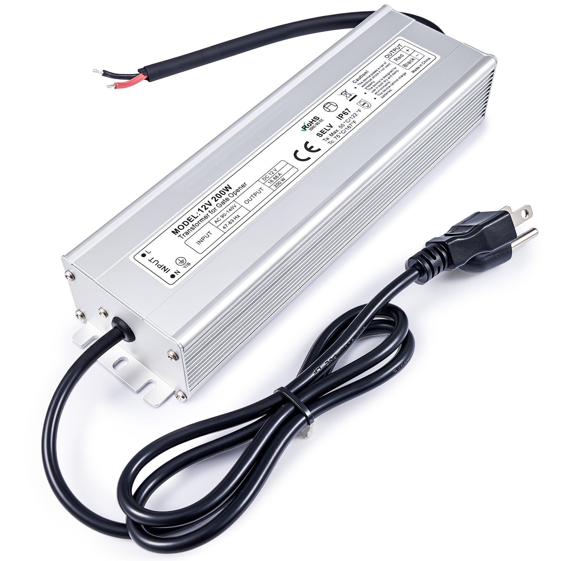 ZUMI 12V Waterproof Power Transformer – AC to DC Converter for Swing Gate Openers